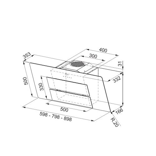 ΑΠΟΡΡΟΦΗΤΗΡΑΣ FRANKE MARIS 60 Μαύρος 60 cm ΕΠΙΤΟΙΧΙΑ ΚΑΜΙΝΑΔΑ